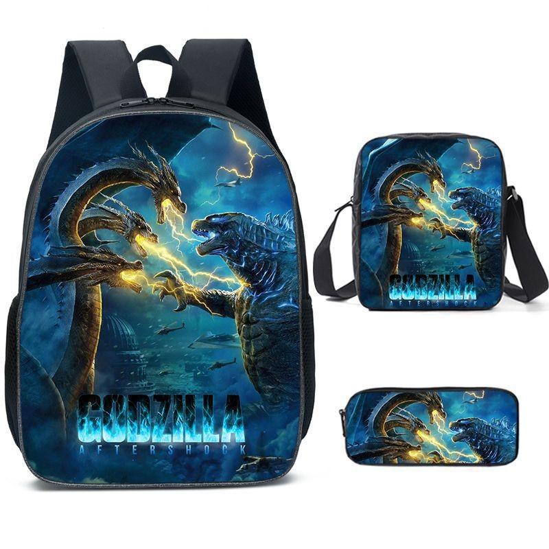 Godzilla Kinderrucksack Mit Luftpolstergurten Für Grundschüler