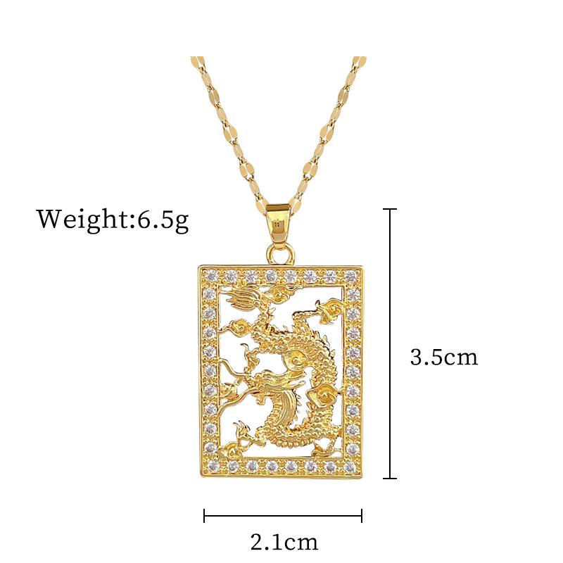 Titanstahl Bilderrahmen Jinlong Leichter Luxus Temperament Wunderschöne Voll Diamant Halskette Damen Vielseitige Schlüsselbein Kette Titan Stahl Kette