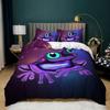 Frog Duvet Cover Set King Size Funny Frog Tropical Amphibian Bedding Set for Kid 3D Tropical Nature Animal Polyester Quilt Cover