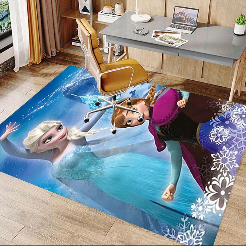 1pc Elsa Frozen Carpet Office Rug Outdoor Mat Home Decor Area Carpet Festival Gift Office Desk Chair Carpet