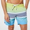 ARGO Gestreifte Herren Boardshorts Gelb Blau
