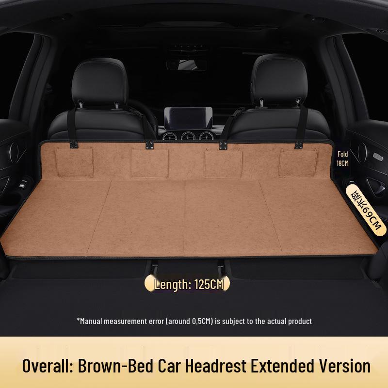 RV Travel Mattress with Headrest for Car Trunk & Rear Seat