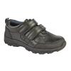 Boys Twin Touch Fastening Leather Shoe