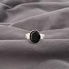Délicat Pierre Précieuse Onyx Noir Bijoux en Argent Sterling 925 Bague Faite Main Cadeau Pour Maman RR-66-6