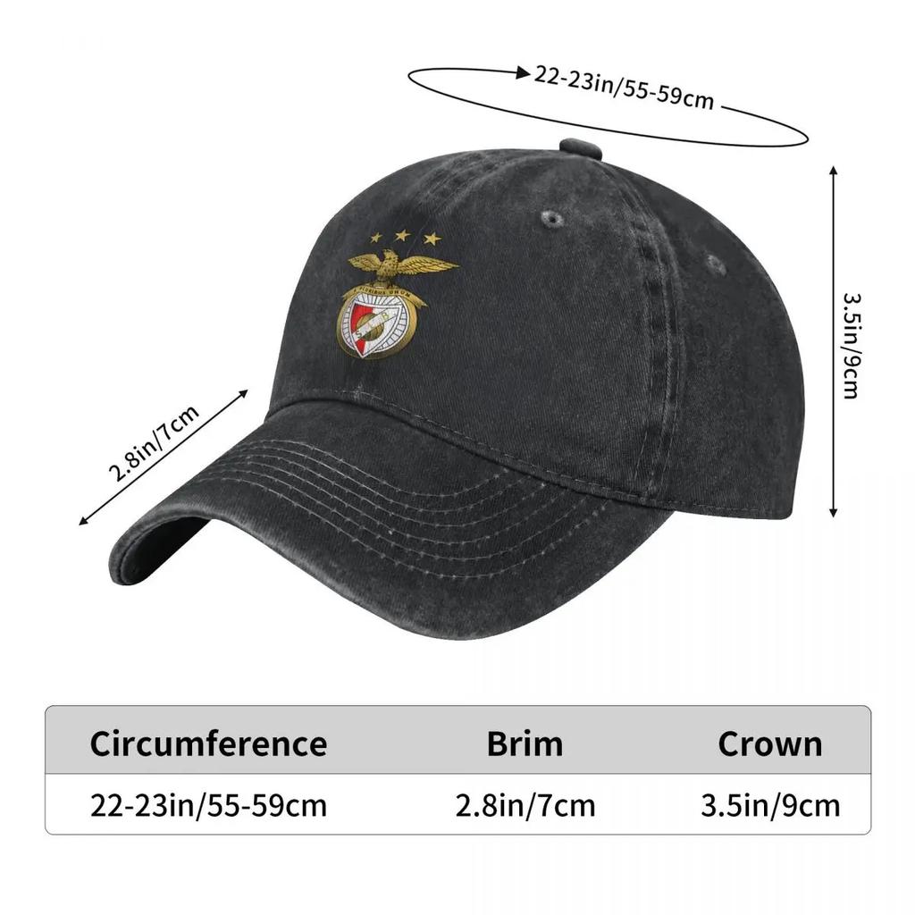 Benfica Lisbon LOGO Fashion Baseball Cap Peaked Cap Unisex's Hat Women's Cap Brand Unisex Caps