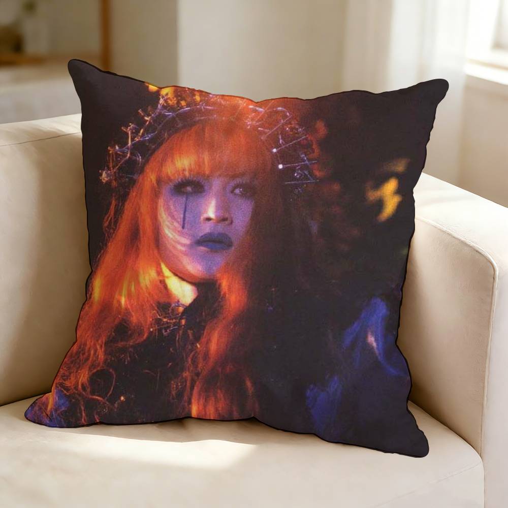 Baroque Rock Band MMalice MMizer  Square DoubleSided Printed Pillow Case Bedroom Bedside Pillow Sofa Cushion Cover