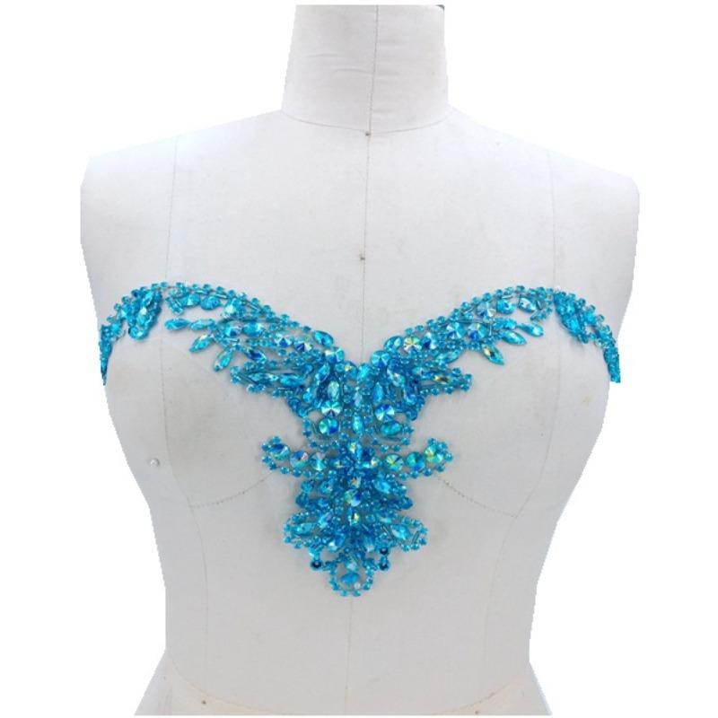 16 Colors DIY Dress Neck Accessories Luxury Material Beaded Diamond Crystal Sweetheart Bra Tassel Apparel Decoration