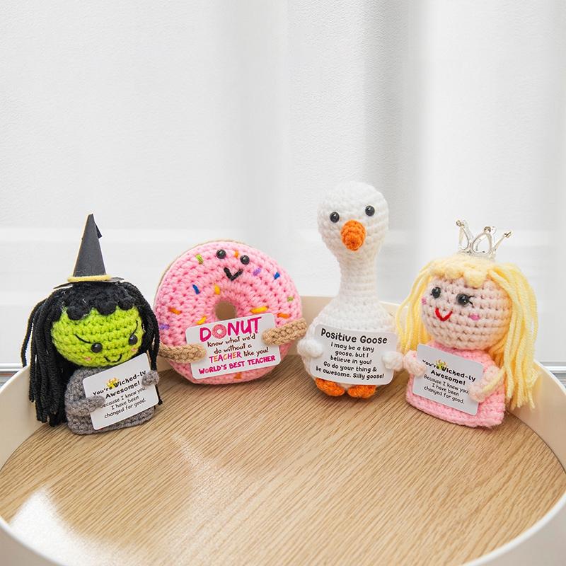 Positive Potato Ornament Desk Accessories Offices Accessories Desktop Decoration Crochet Fruits Vegetables New Year Gift