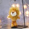 Chain Key Ring Hanging Decoration Car Keyring Little Lion Doll Plush Doll Plush Keychain Keychain
