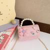 Korean Camellia Bowknot Pearl Shoulder & Crossbody Kids' Bag
