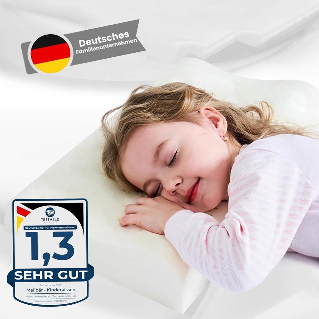 Calmlye Pillow, The Children's Pillow For Better And Healthier Sleep, Kids Cushion, Ergonomic, Breathable And Skin-friendly