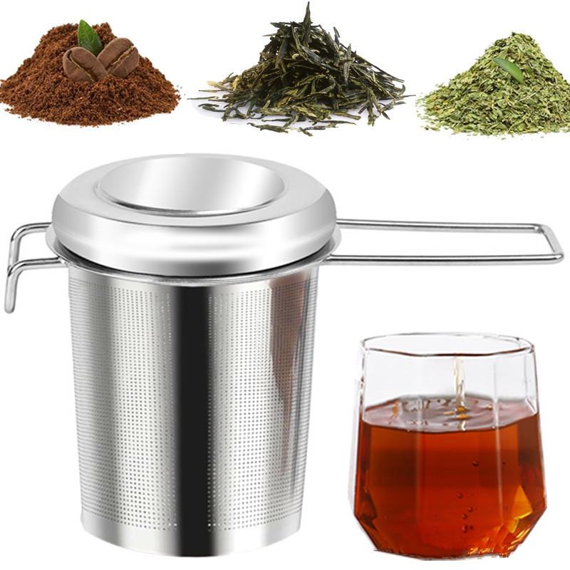 Stainless Steel Loose Leaf Tea Steeper Fine Mesh Filter Bags Practical Coffee Filter For Home Tea Making Accessories