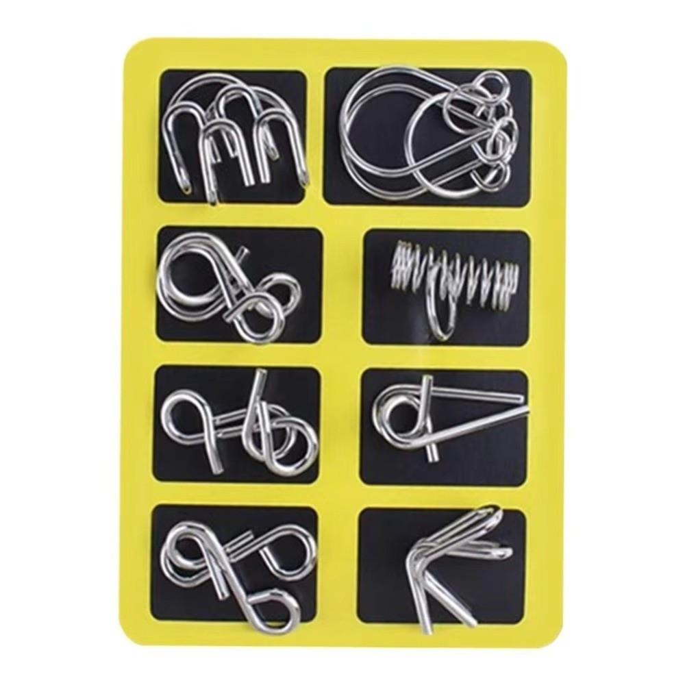 Metal Puzzle Montessori Puzzle Toy 3D Design Brain Teaser Toy Intellectual Toys Kids Adult