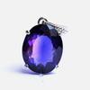 Natural Purple Tanzanite Pendant 19ct Oval 925 Sterling Silver Jewelry Gemstone Jewelry Gift