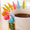 5 Teile/satz Nette Schnecke Form Silikon Teebeutel Clips Halter Geschirr Teekanne Dekoration Drink
