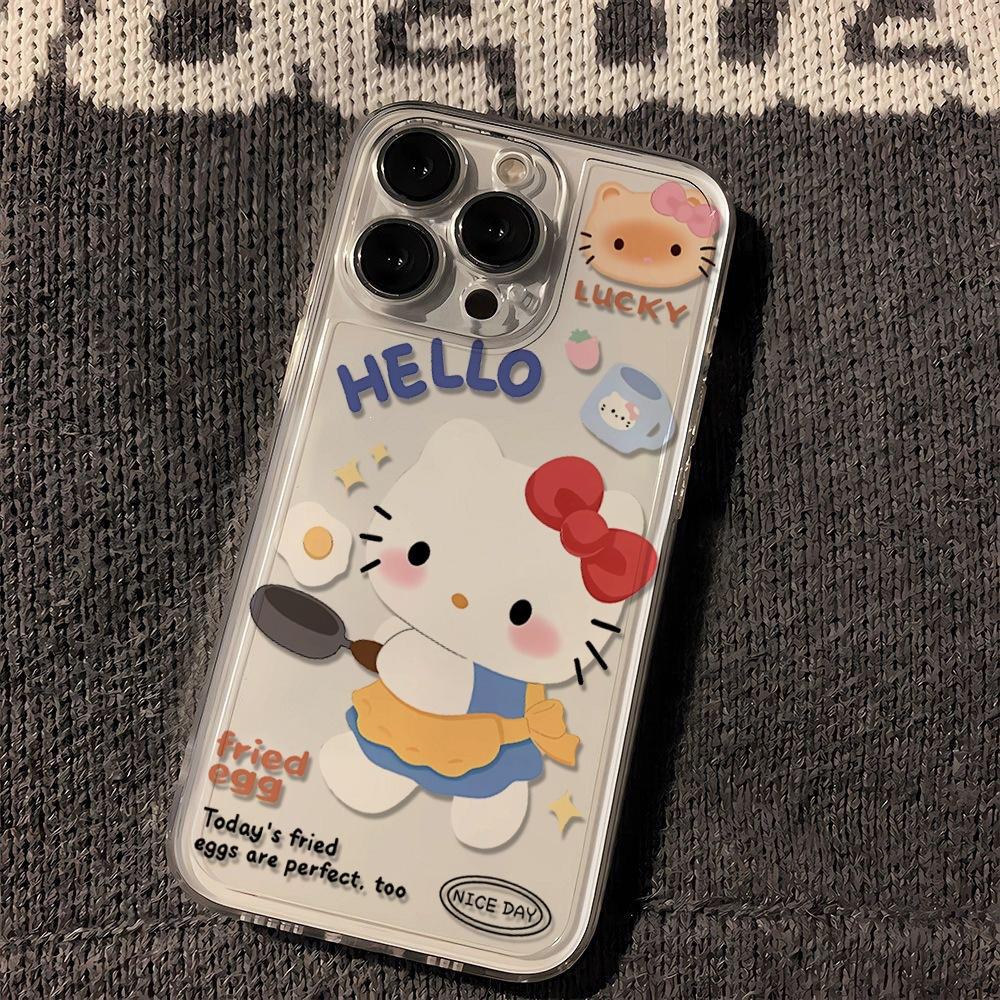 Hello Kitty Mobile Phone Case All-inclusive for Apple 13Pro/14/15PROMAX/16Pro/15/13/12 Xr