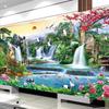 5d Elmas Boyama Mozaik Sanatı Yeni Oturma Odası Su Üreten Para Manzara Elmas İşlemeli Tam Elmas El Nokta Çubuk Elmas Çapraz Dikiş