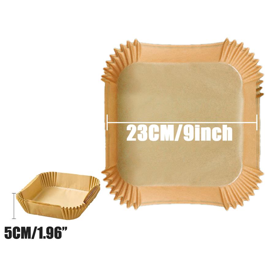 Air Fryer Disposable Baking Paper Liner Non-Stick Mat Steamer Square Round Parchment for Microwave Oven Kitchen Cookers