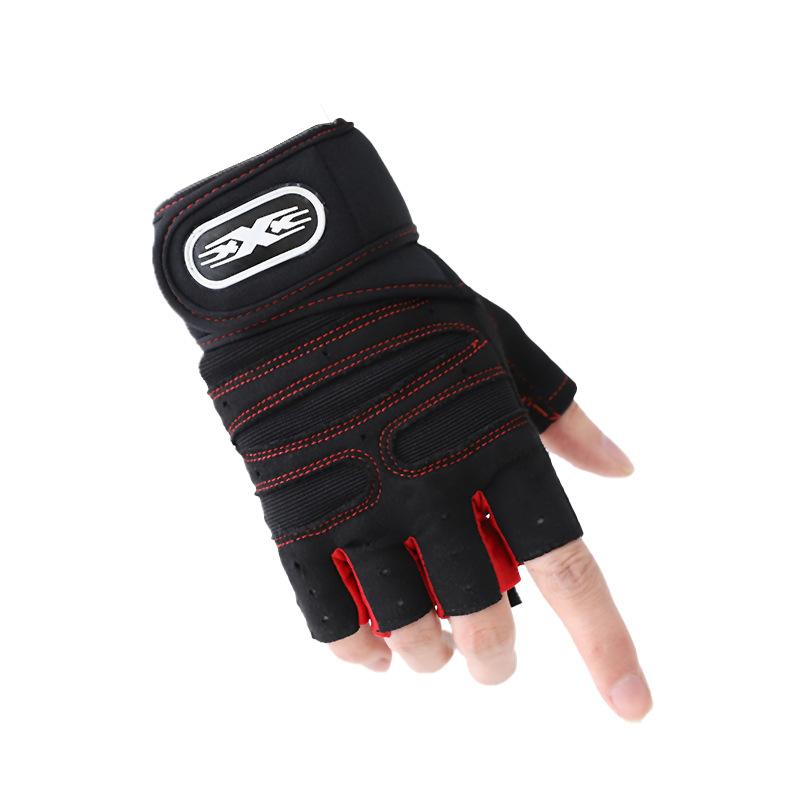 Gym Gloves Fitness Heavyweight Training Gloves Men Women Body Building Half Finger Non-Slip Gloves Wrist Weightlifting Sports