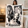 Taylor Swift Spausdintas Flanelinis Antklodė Jaukus Šiltas Pliaušinis Mėtomas Antklodė Lovai Sofai Foteliui Vidaus Namų Naudojimui