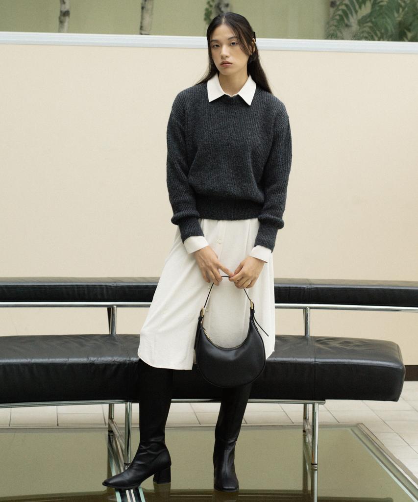 OCTETTE Mohair Sweater - Charcoal