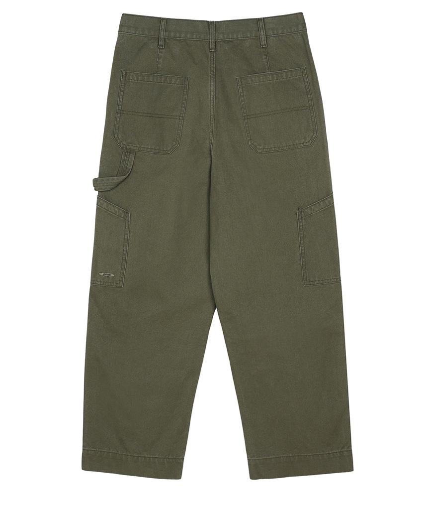 FDR Washed Canvas Pocket Carpenter Pants Khaki