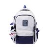 Japanese Students Schoolbag Women's Tooling Style Korean Version Junior High Large-capacity Contrasting Color Backpack High School Travel Backpack Men