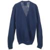 Sportswear 70s 80s Vintage Long Sleeve Cardigan M Blue Men's Used