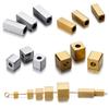 20Pcs/Lot Stainless Steel Square Beads Cuboid Loose Spacer Beads for DIY Bracelet Necklace Jewelry Making Accessories