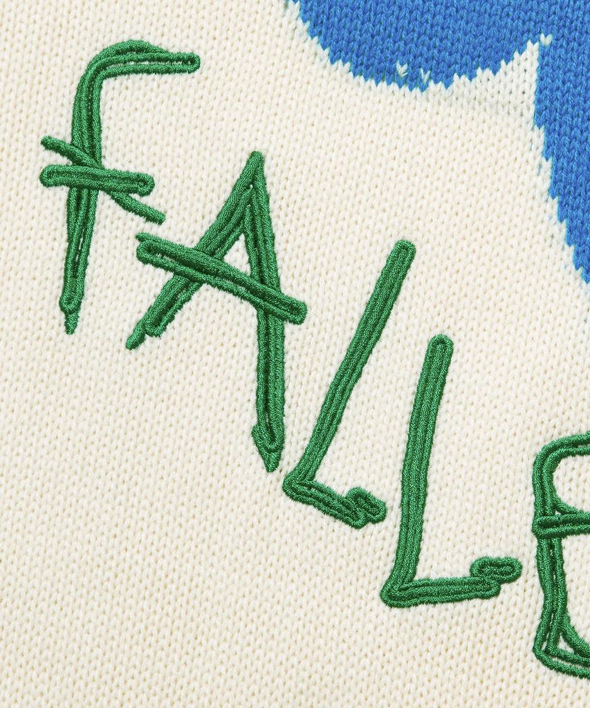 FALLETT [22Fw] Drawing Flower Knit Ivory