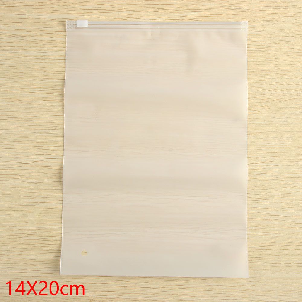5PCS Portable Cloth Organizer Waterproof Storage Pouch Translucent Plastic Bag Zip Lock