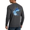 Herren Langarm Sonnenschutzshirt UPF50+ UV-beständig Leicht Dehnbar Outdoor Angeln Laufen Sport Oberteil