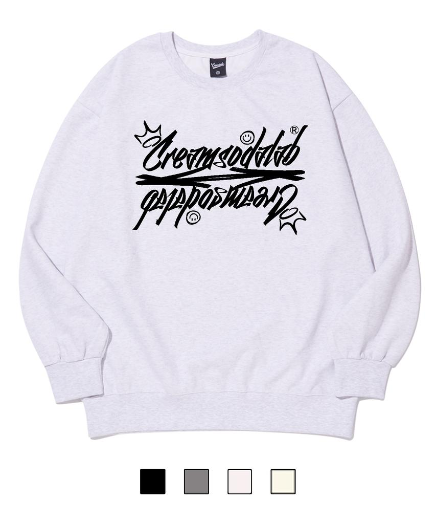 CREAM SODA LAB Crsdel Lettering Sweatshirt (Type B)