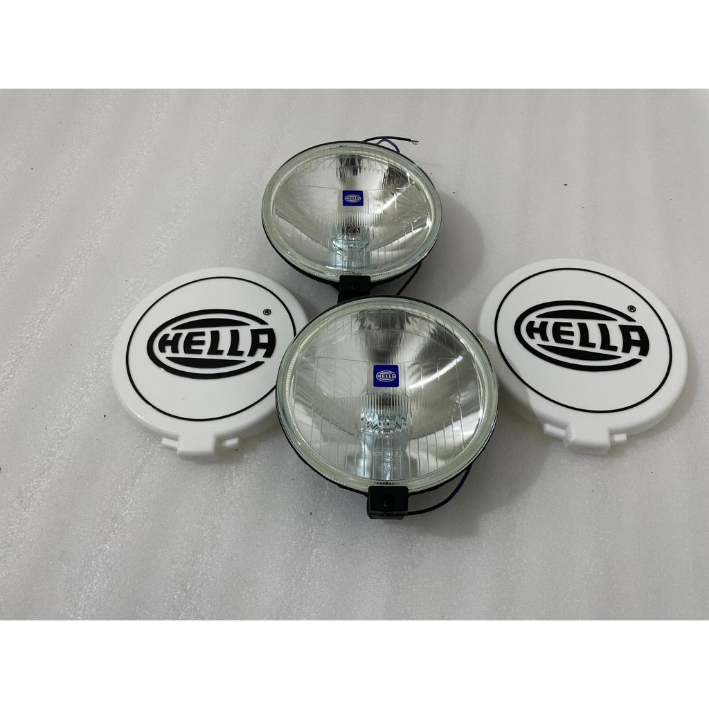 Pair Hella Comet 500 Driving Lamp White Spot Light With Cover Universal |Fit For