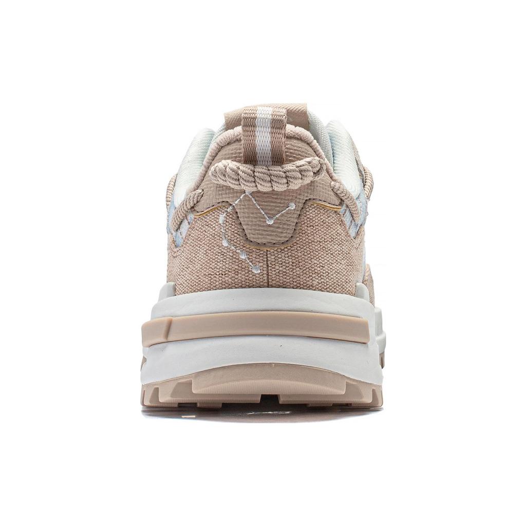 Li Ning Cheng Feng 2.0 Versatile Non-Slip Wear-Resistant Low-Top Casual Shoes Women Sneaker Blue Brown AGCT308-3