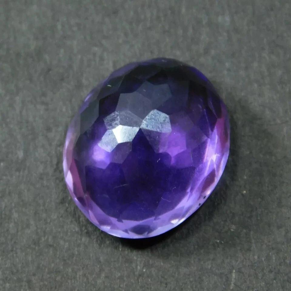 Certified Natural Amethyst Purple Oval Cut 10+ Ct Fabulous Loose Gemstone