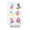 Children's Cartoon Mermaid Tattoo Sticker Pink Princess Waterproof Cute Fun Disposable Bonus Sticker