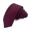 [KYULM7] Men's Necktie, Approx. 6.5cm Wide, Cotton, Stylish, Plain, Breathable, Suitable for Commuting, Business, Weddings, Work, Father's Day,