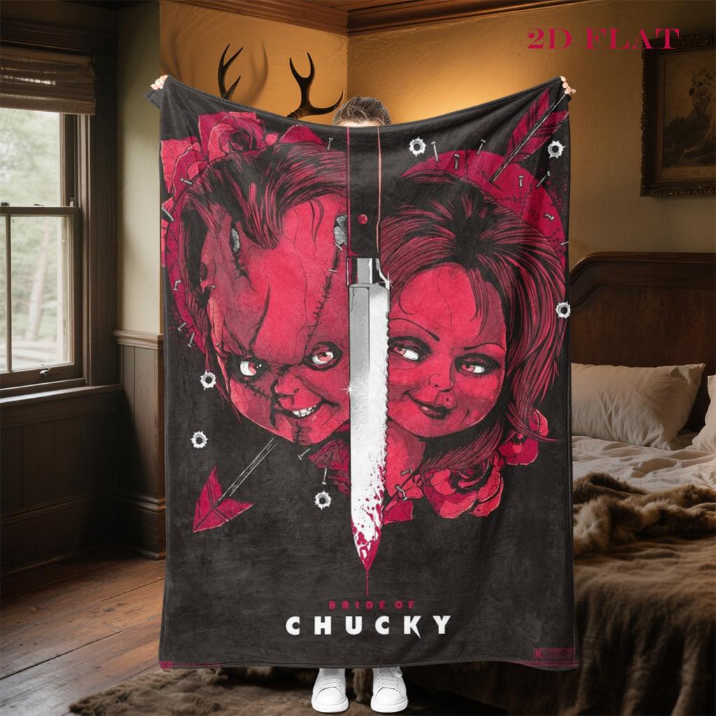 Chucky's Deadly Return Blanket Soft and Comfortable Home Decor Outdoor Plush Blanket Bedroom Christmas Gifts