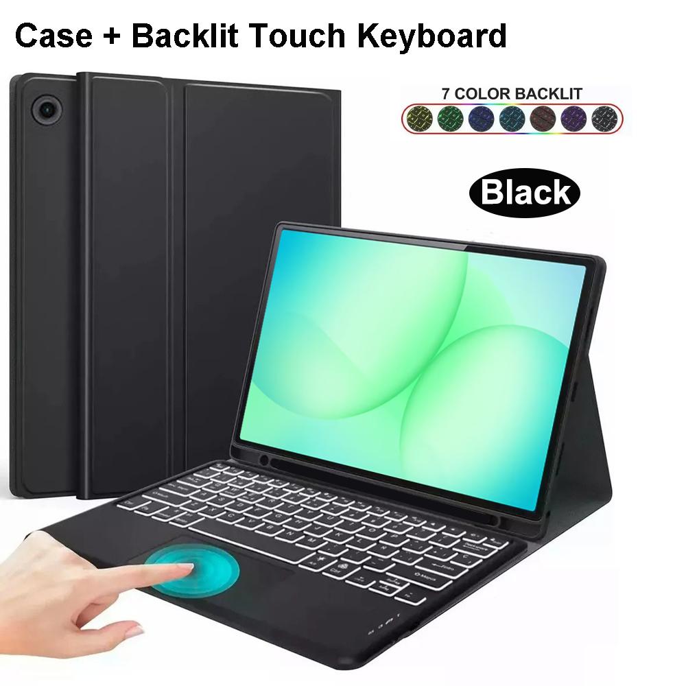 Etui for Samsung Galaxy Tab A11 Plus 11 tommer, Avtakbart Bluetooth-tastaturdeksel for Samsung Tab A11+ SM-X230/235/236B/310/315