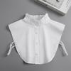 Fashion  New Fake Collar Shirt Women White Black Lace Collars Detachable For Women Blouse Lapel Shirt False Collar Woman