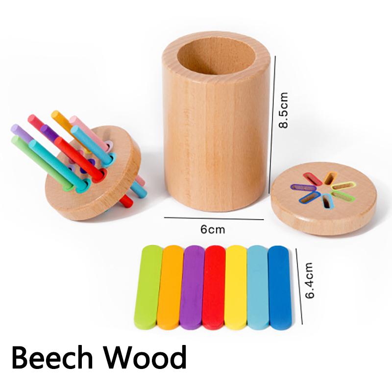 Toys Educational Toys Baby Sensory Bin Montessori Permanent Box Parish Sensory Play Color Shape Sorting Games Cognitive Wooden
