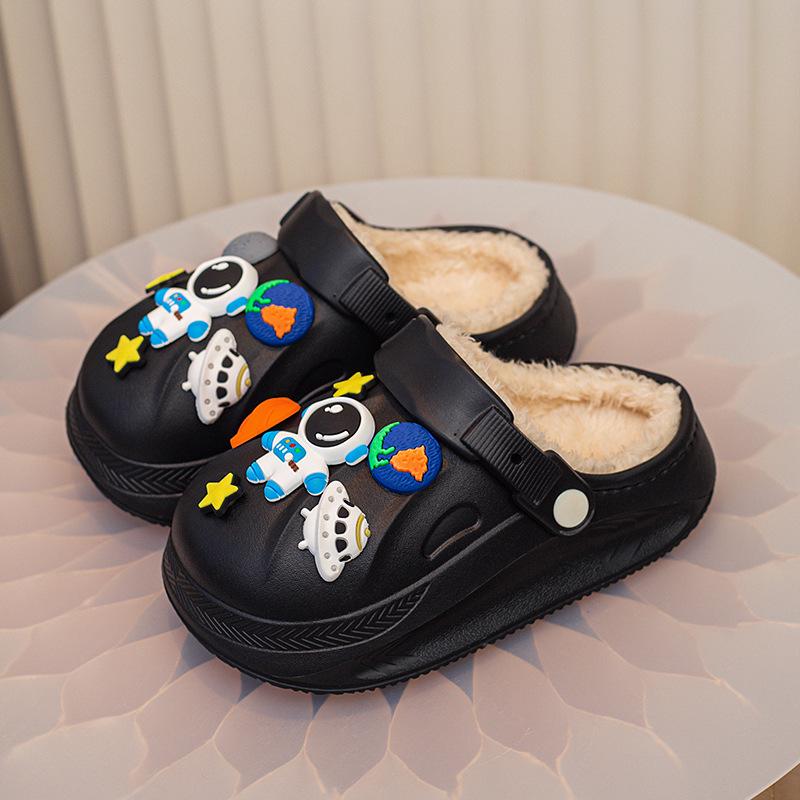 Pantuflas de Invierno Antideslizantes de EVA y Algodón para Niños 2025