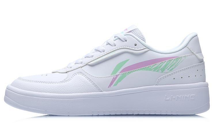Li Ning Skateboard Shoes Women's Low Top White AGCR198-1