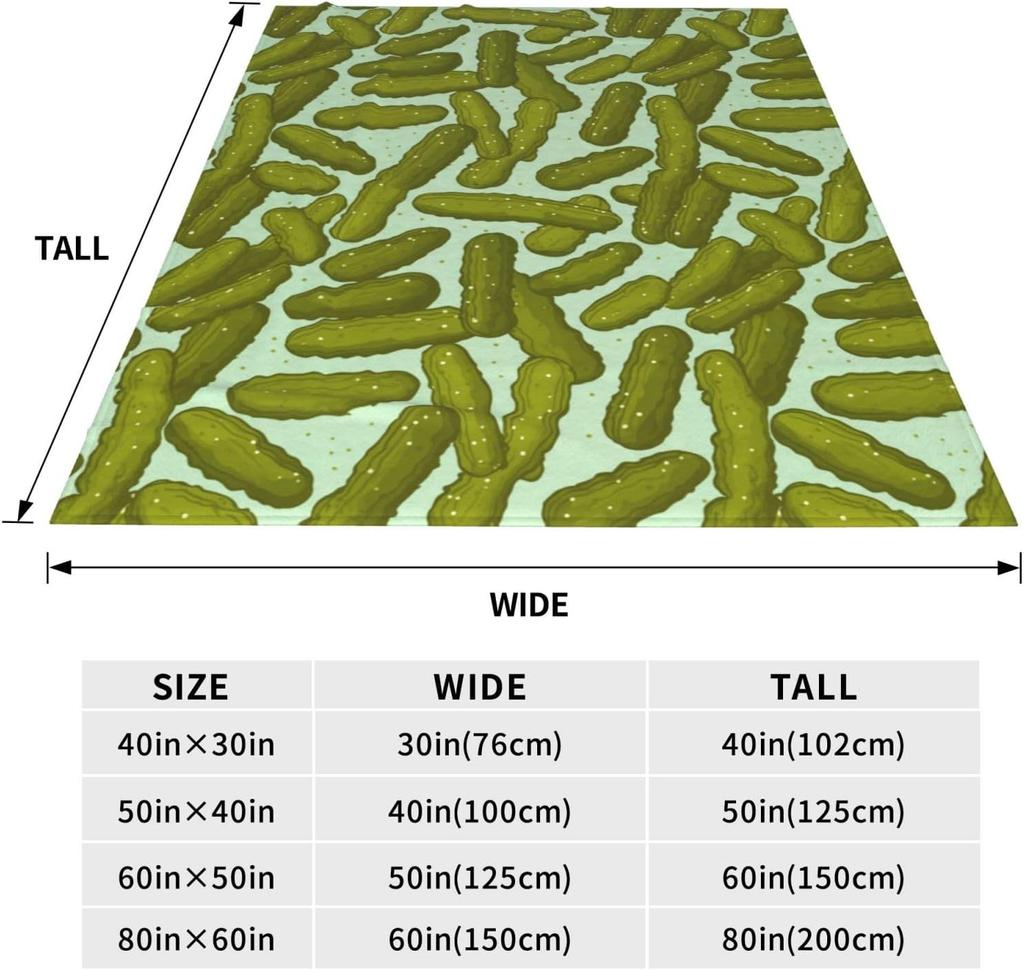 Gurken-Decke Geschenke für Gurken-Liebhaber Flanell-Kuscheldecken für Zuhause Couch Bett Sofa Weich Flauschig Leicht Dekoration Alles