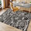 1 Stück Teppich mit Kreismuster, extra groß, rutschfest, für Büro, Familie, Schlafzimmer, große Fläche, Indoor-Teppich, lebendige Farben
