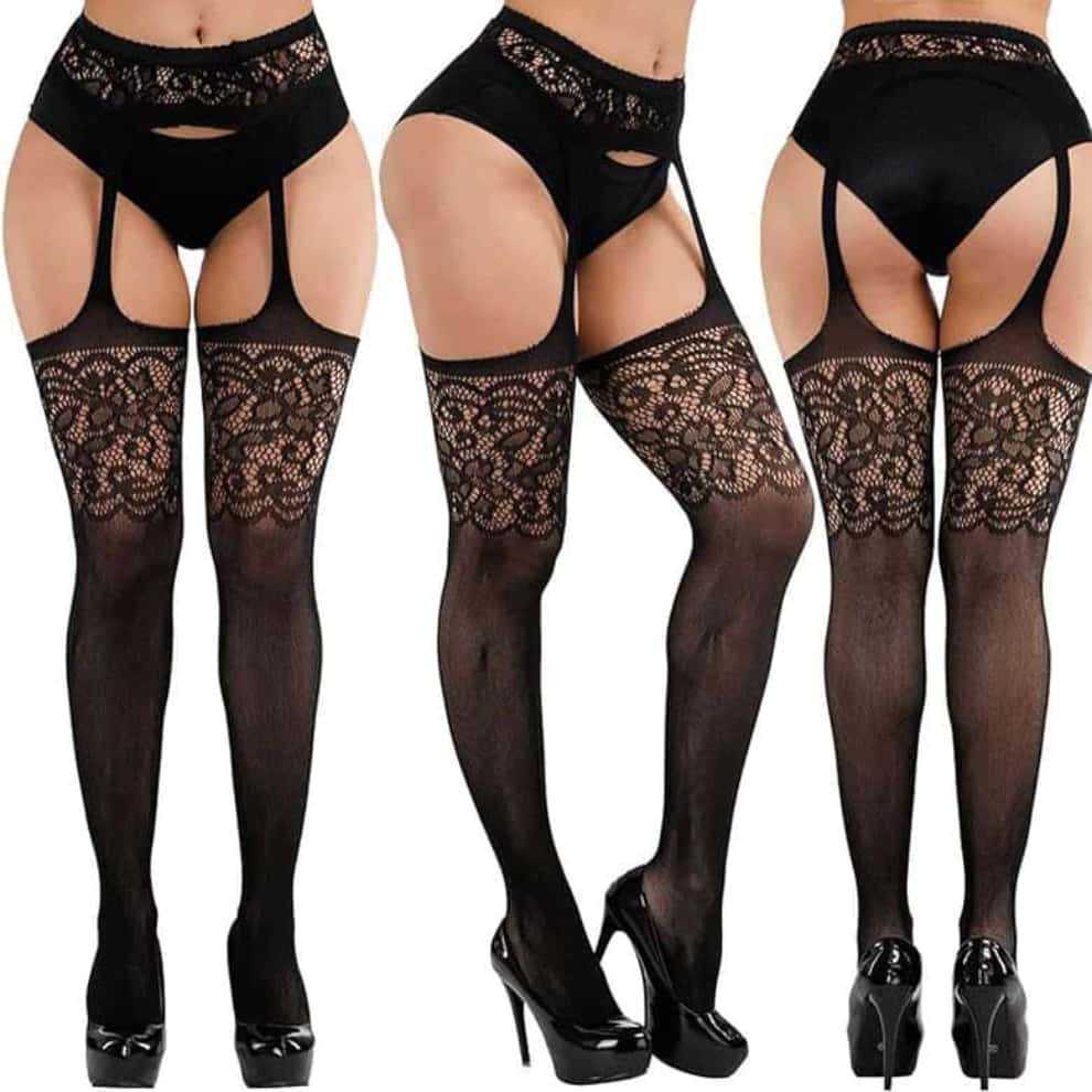 Large Mesh Fishnet Pantyhose Lingerie Female Women Plus Size Lace Black Stockings High Waist Leggings Sexy Tights for Woman 5XXXXXL