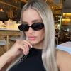 Schutzbrille 5 Stück Modische Damen Ovale Sonnenbrille Jelly-Farbe Rahmen Sonnenbrillen Damen Personalisierte Outdoor-Brillen UV400
