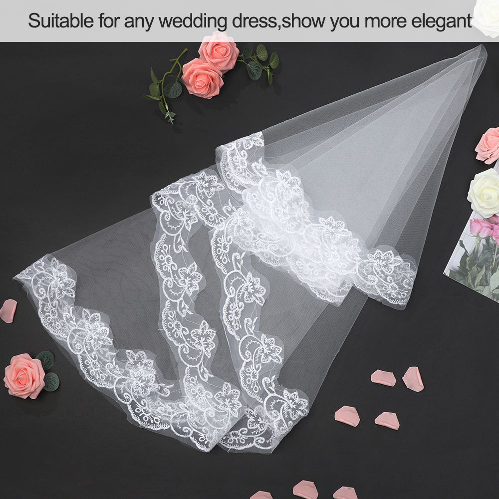 White Fancy Dress Happy Hexagonal Net Wedding Supplies Wedding Veil Bridal Veil