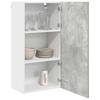 Hanging Cabinet Concrete Grey and White 50 x 31 x 100 cm Particleboard
